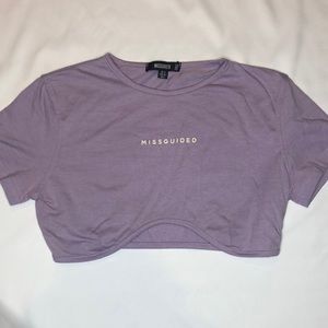 MISSGUIDED Detailed Crop Top